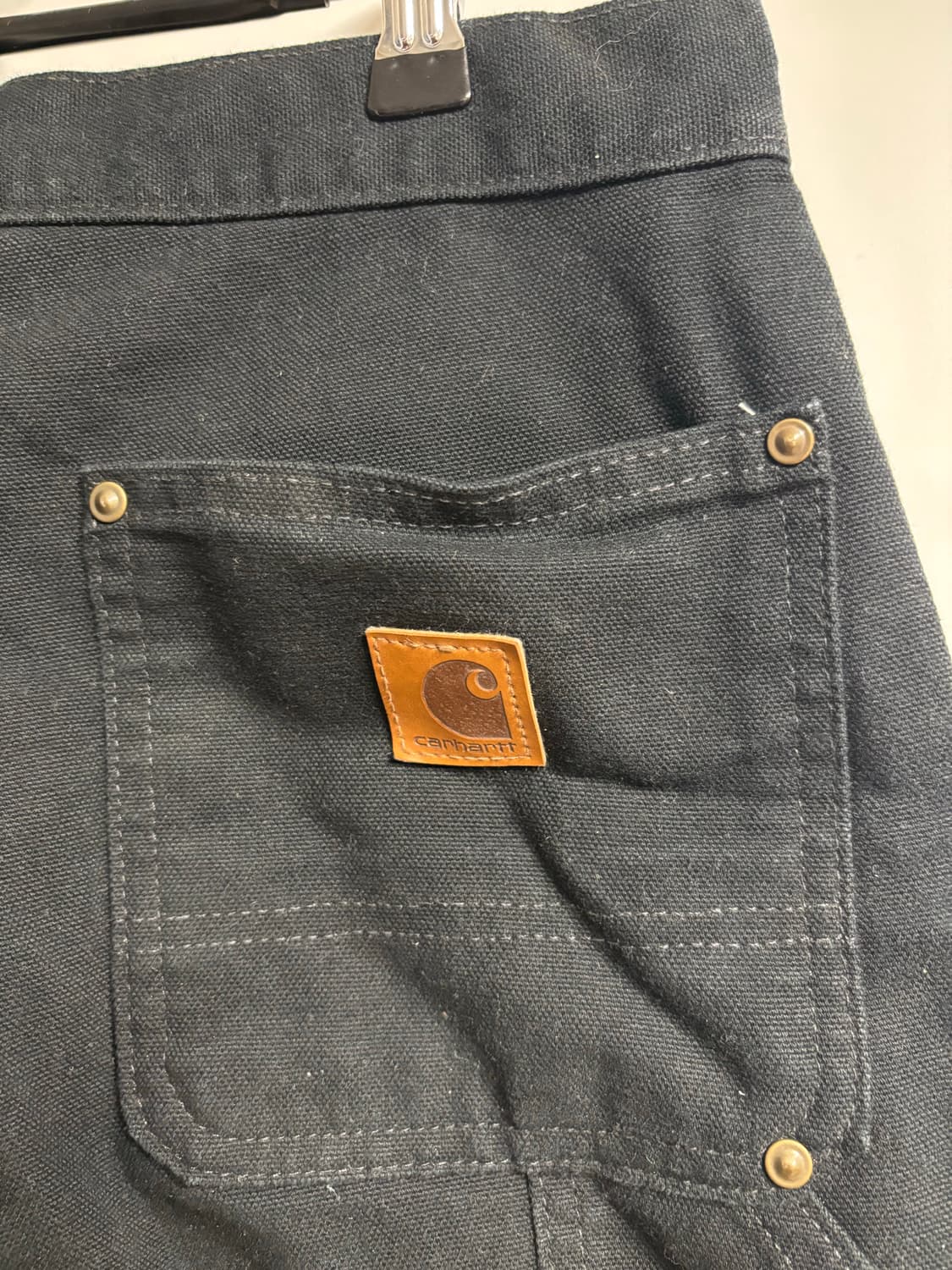 [30X30] 칼하트 더블니 워크팬츠 블랙 상품이미지7