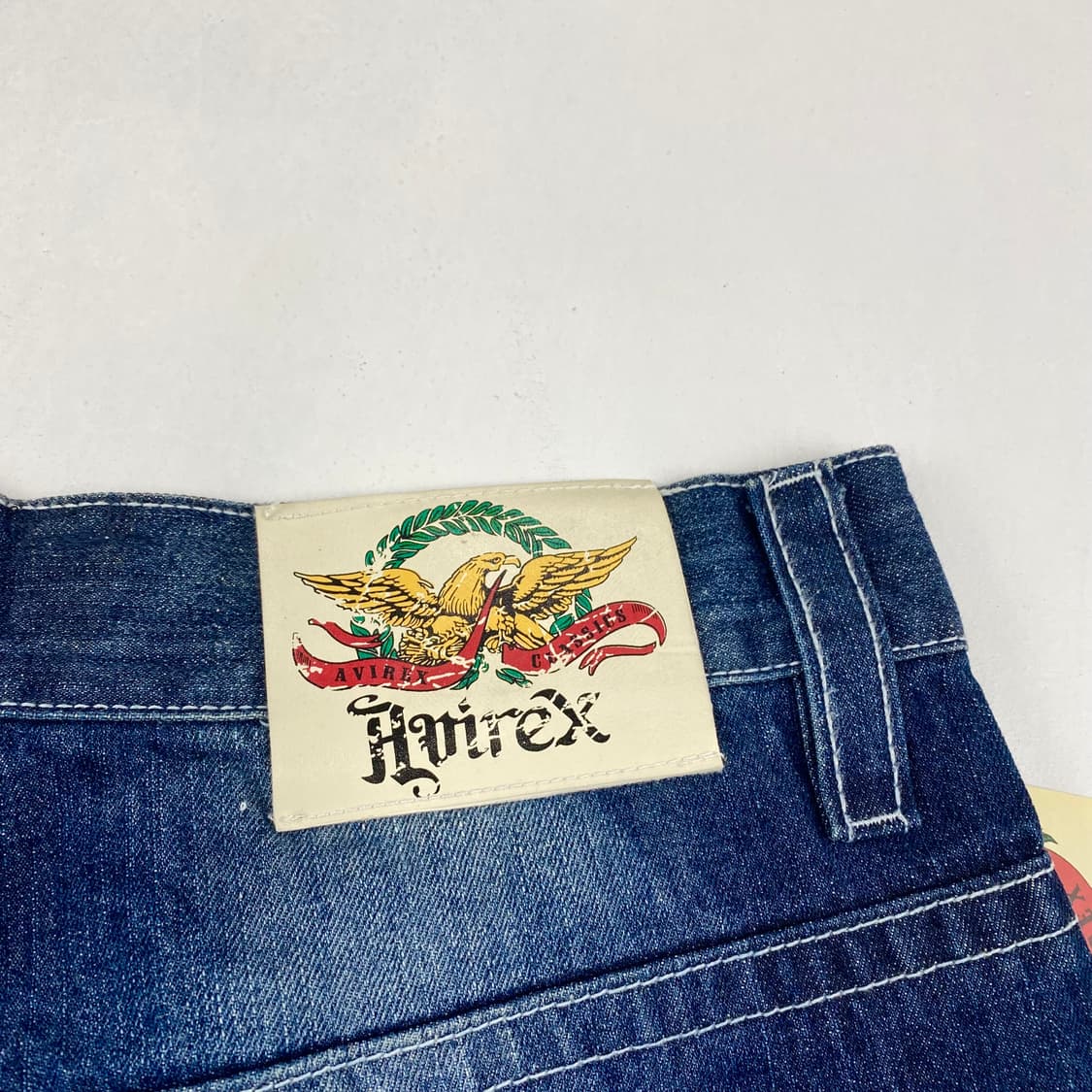  아비렉스 데드스탁 루즈핏 워싱 데님 진 (34)  ﻿ 상품이미지4