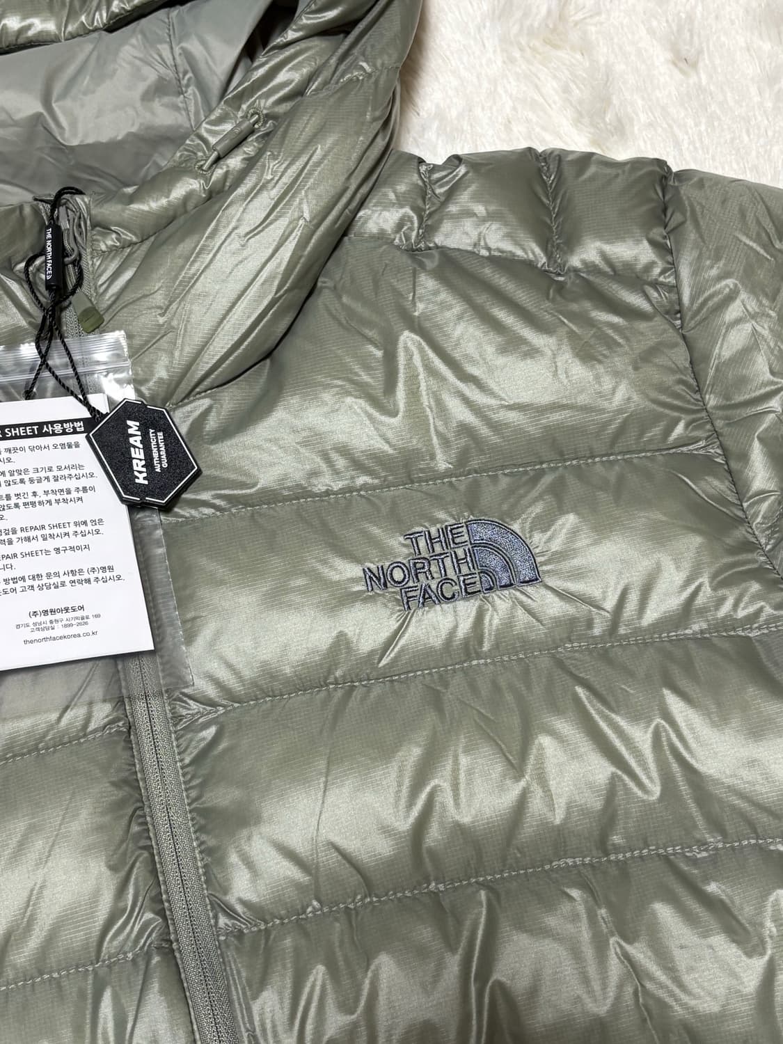 노스페이스 마티에 다운 라이트카키 상품이미지2