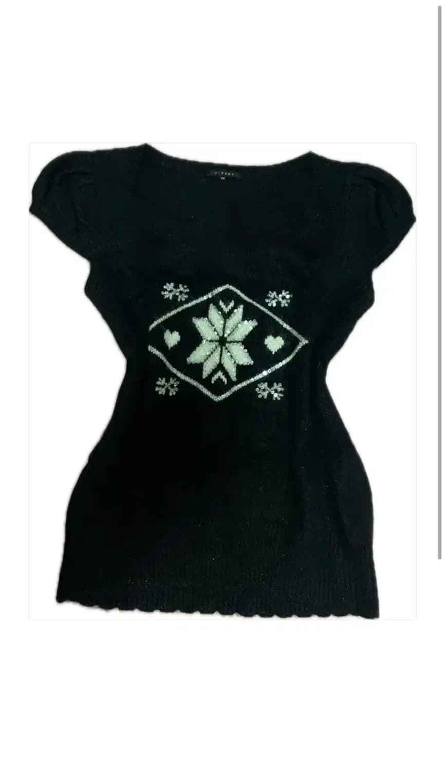 빈티지 히메갸루 로걀탑 니트 상품이미지1