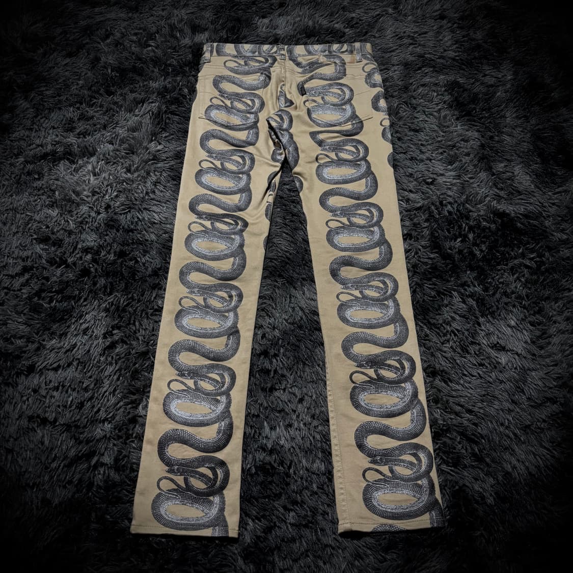 Hysteric Glamour 스네이크 패턴 베이지 데님 팬츠 상품이미지2