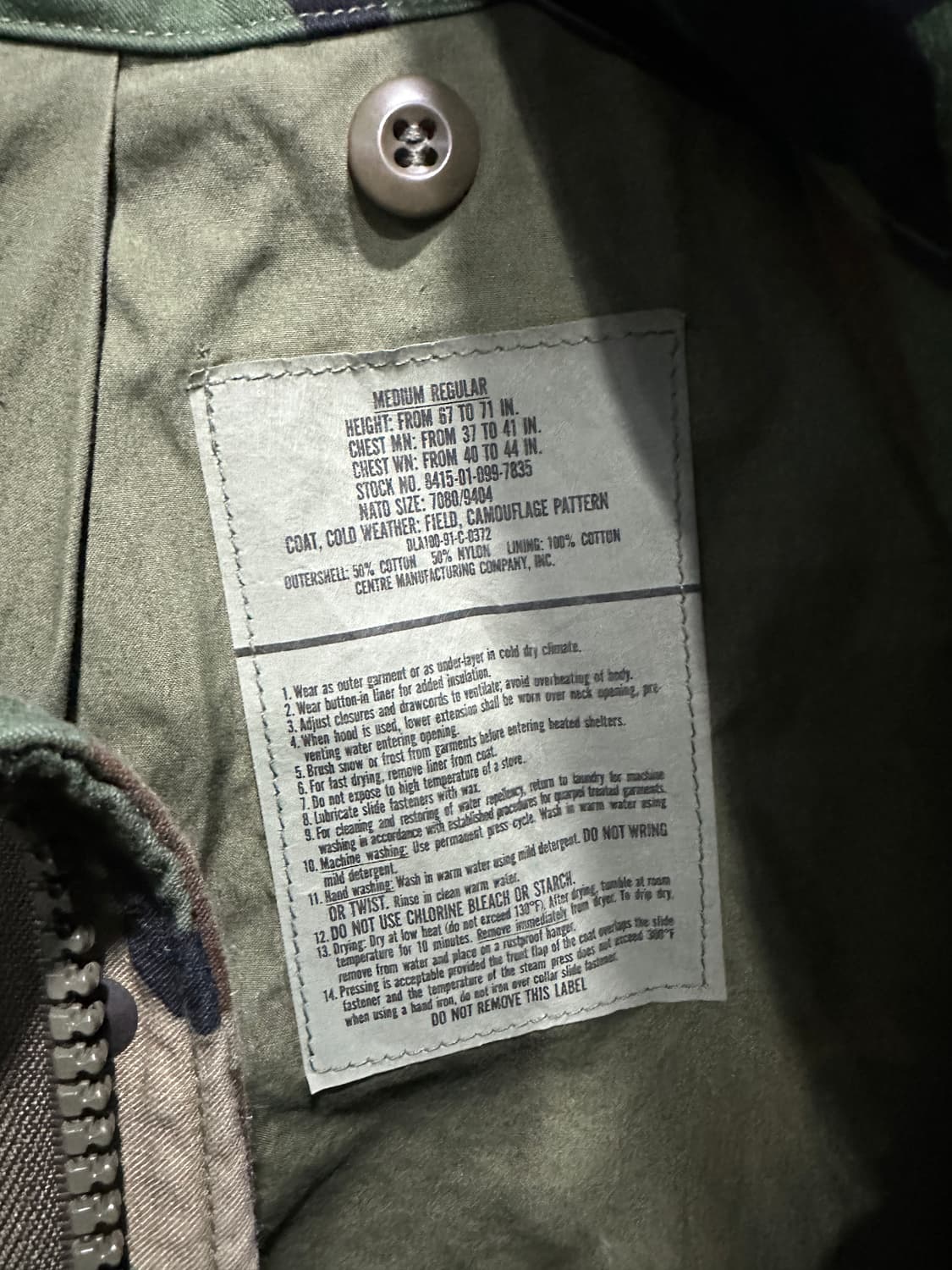 미군 우드랜드 필드자켓 100-105 상품이미지4