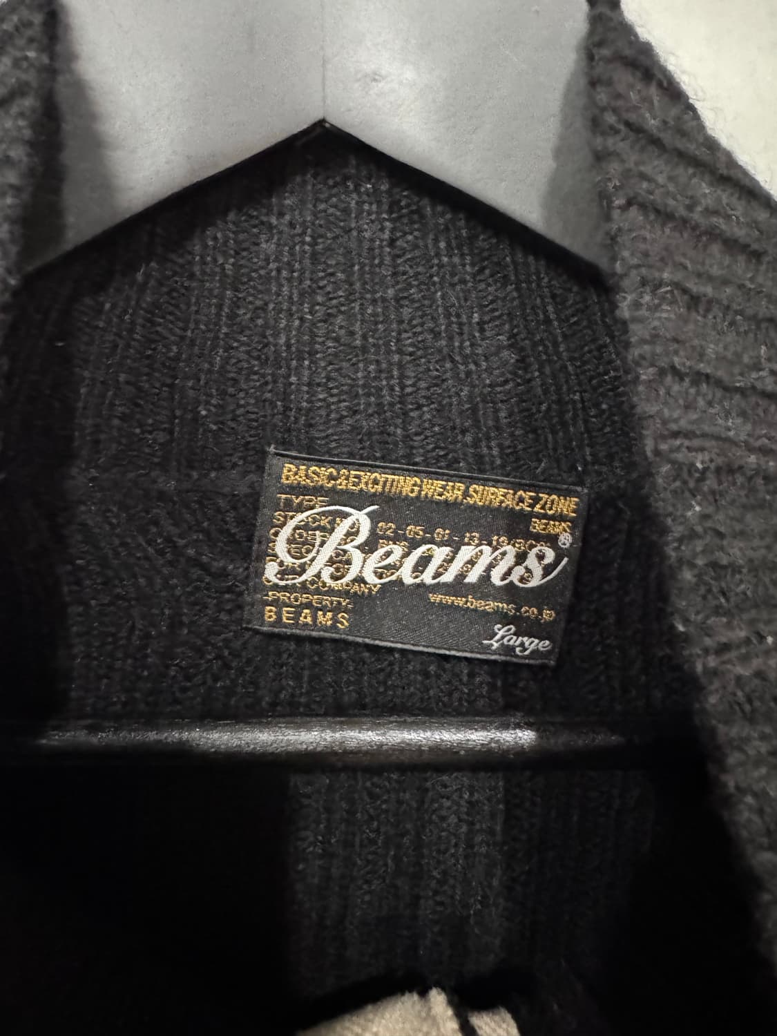 Beams 빔즈 버클 버튼업 니트 가디건  상품이미지5
