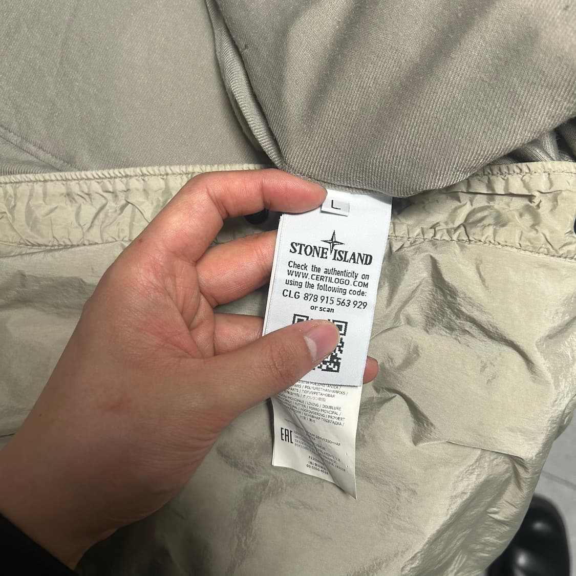 L 스톤아일랜드 크링클렙스 오버 셔츠 상품이미지5