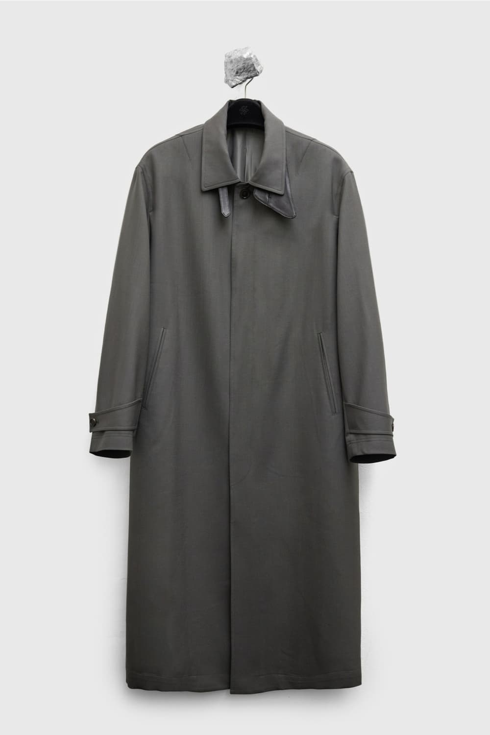 유스 / 26SS 파인 울 맥시 코트(카키 그레이) / L 상품이미지1