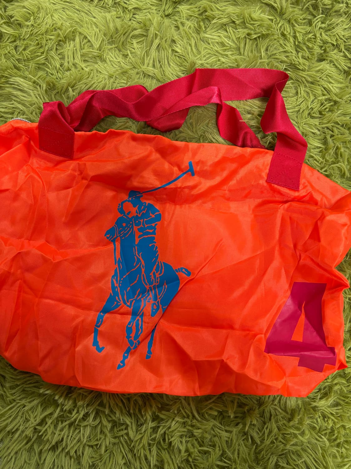 폴로 랄프로렌 빅포니 나일론 오렌지 가방 상품이미지1