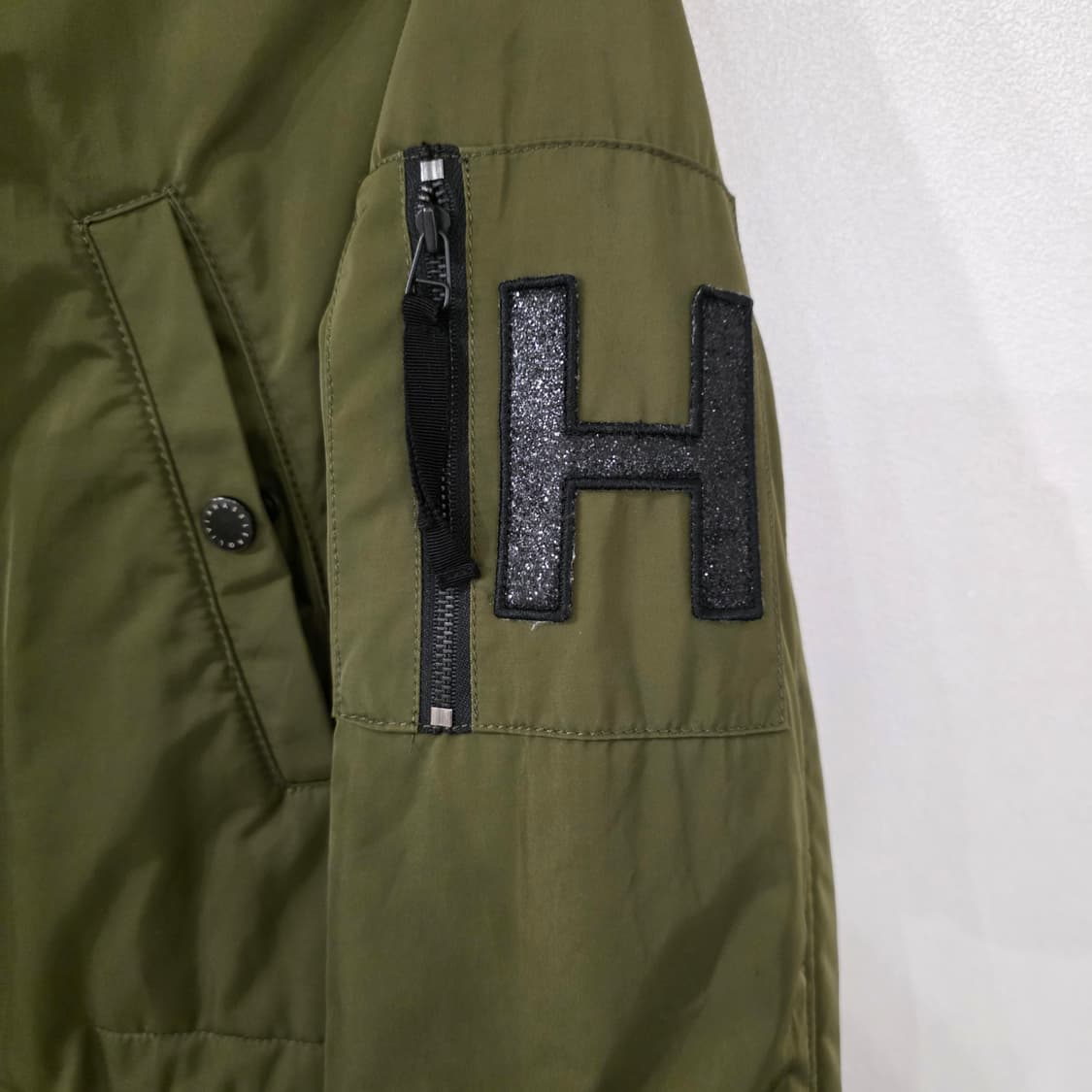 올리비아하슬러 카키 롱 야상 점퍼 90 상품이미지4