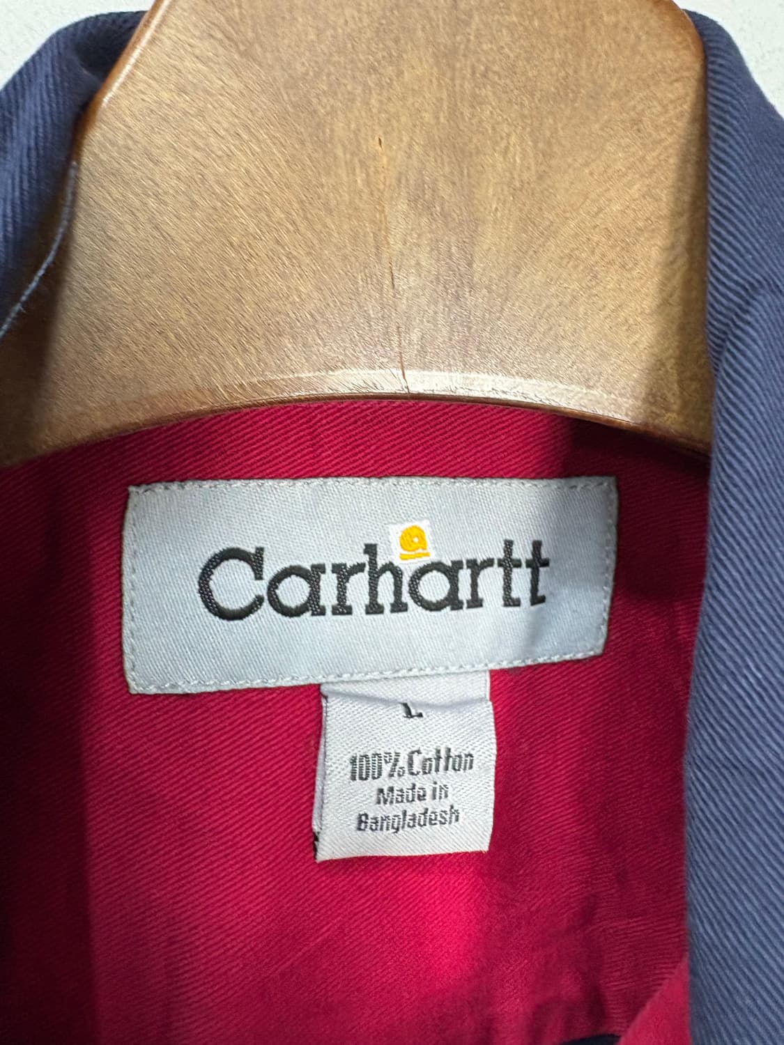 칼하트로고 네이비 워크셔츠 A2782 상품이미지5