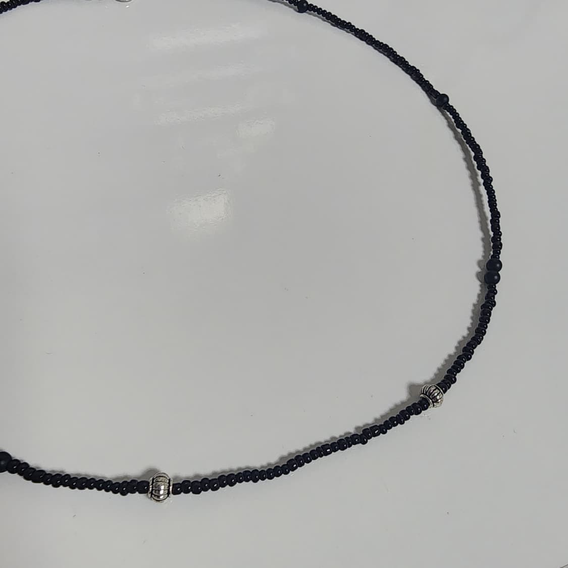 남자 블랙 심볼 비즈목걸이 상품이미지2