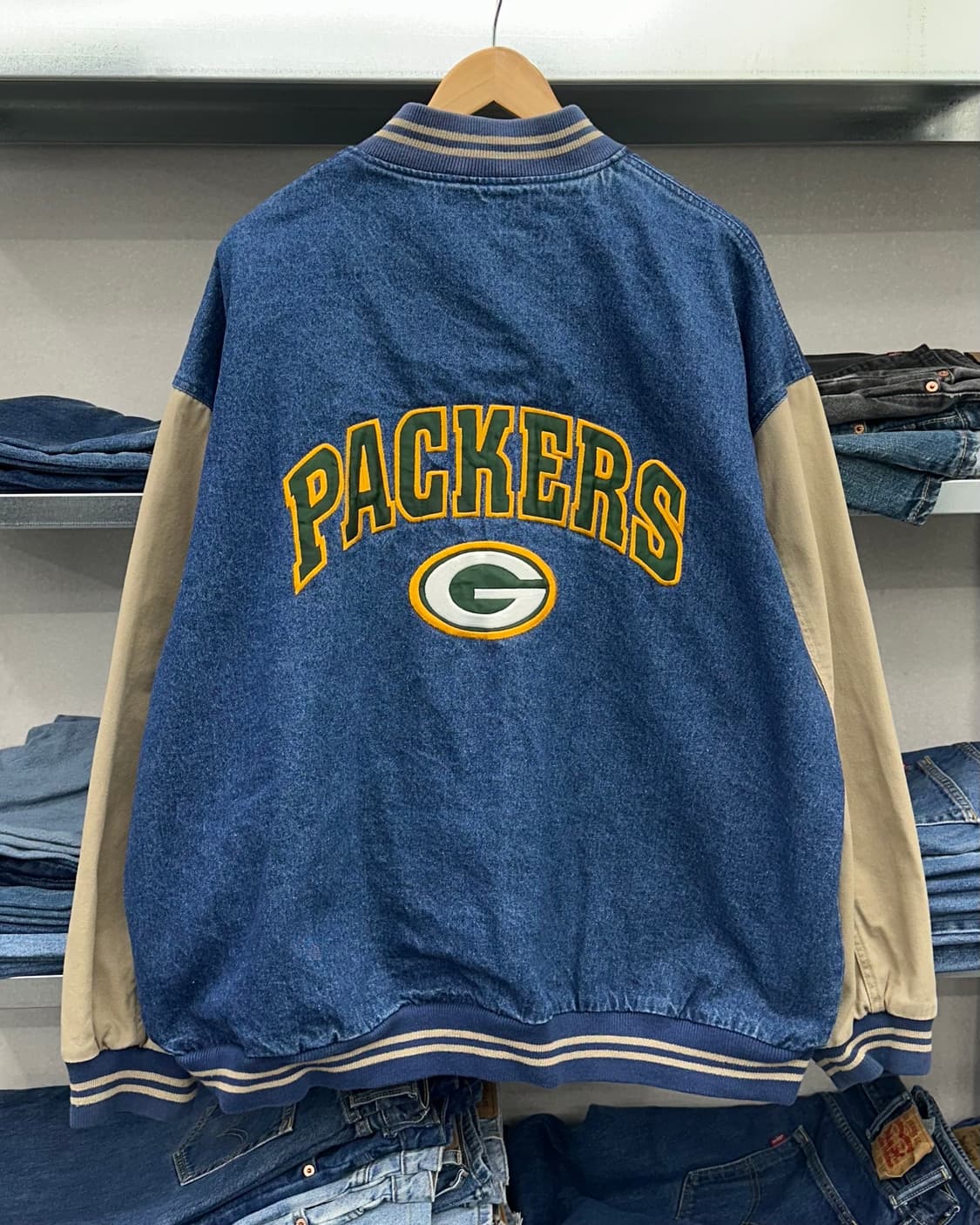 (2XL)90'S LEE 데님 스타디움 자켓-M1820 상품이미지1