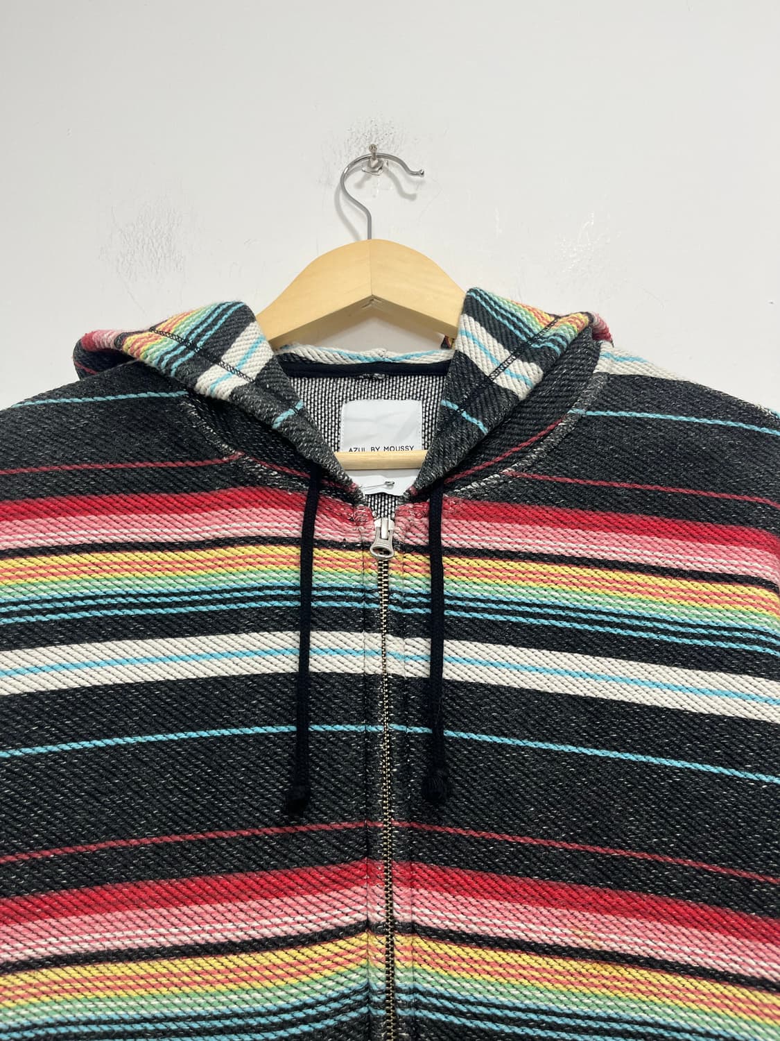 일본 빈티지 에스닉 히피 무지개떡 후드집업 상품이미지3