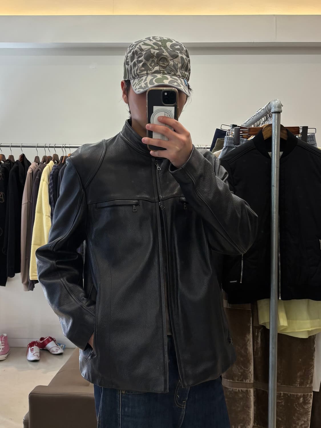 케네스 콜 레더 자켓 상품이미지9