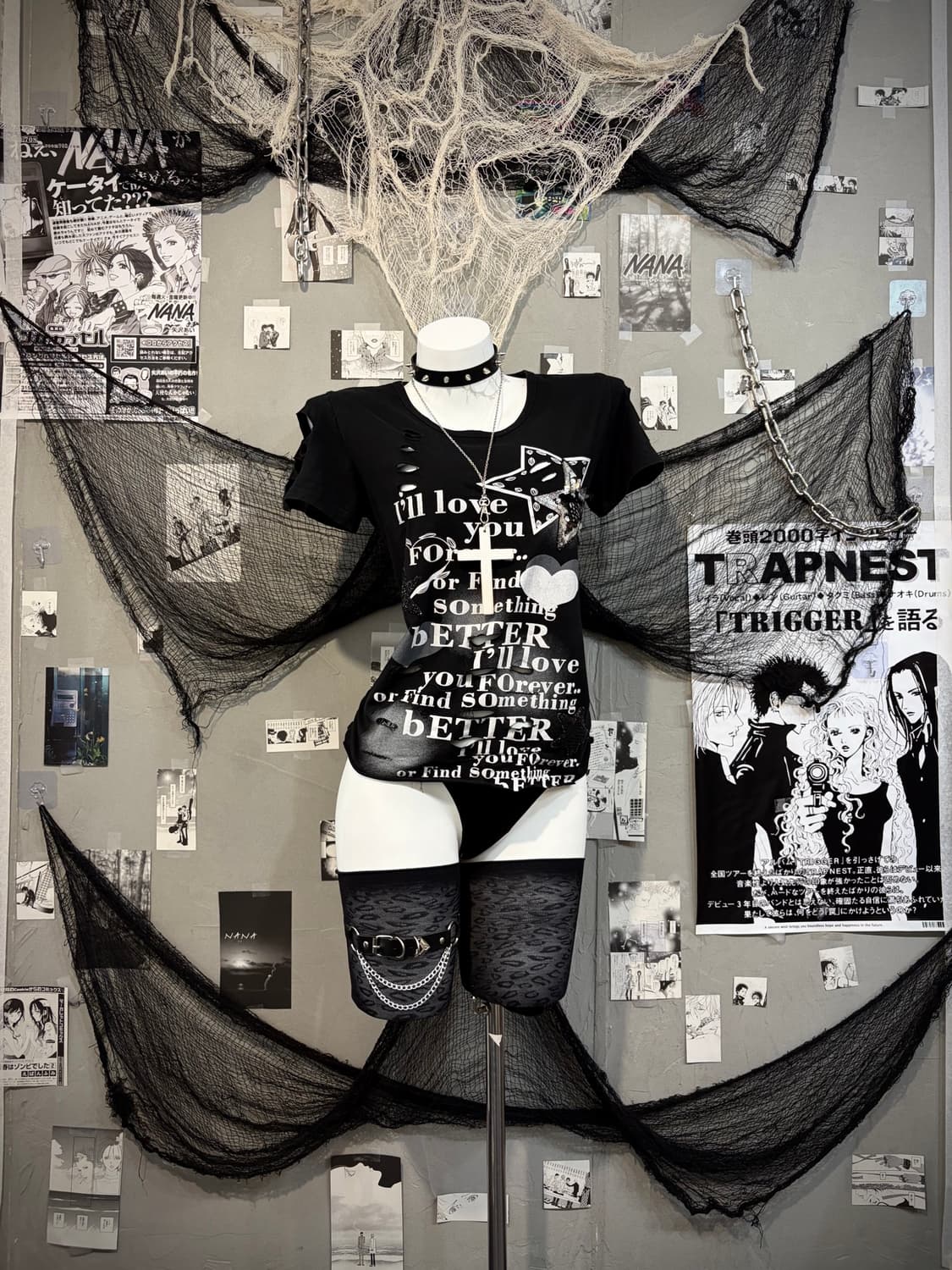 00's lettering damage spangles sleeve 상품이미지3