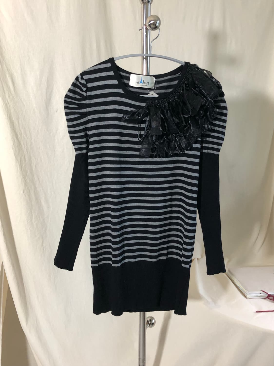 et lors Striped Puff Knit 상품이미지5