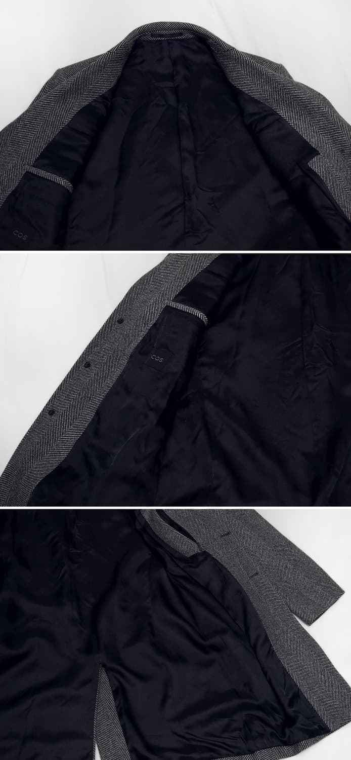 코스 (COS) 울헤링본 싱글 발마칸 코트 (48 / 95-100) 상품이미지7