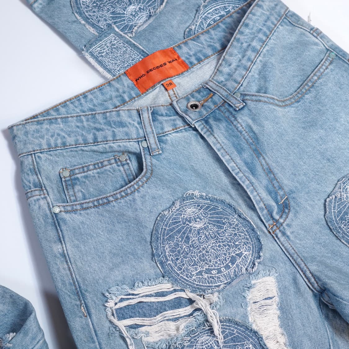 Who Decides War 노트르담 데님팬츠 상품이미지7