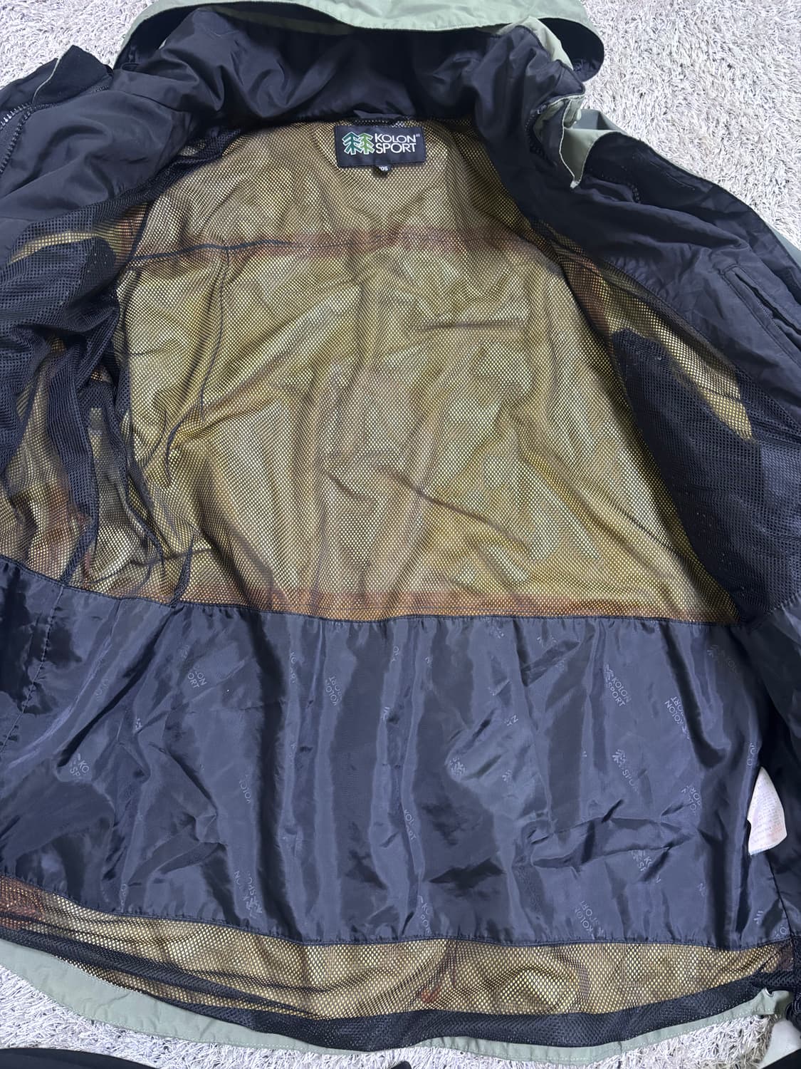 코오롱 고어텍스 카키 자켓 사이즈 105-110 상품이미지6