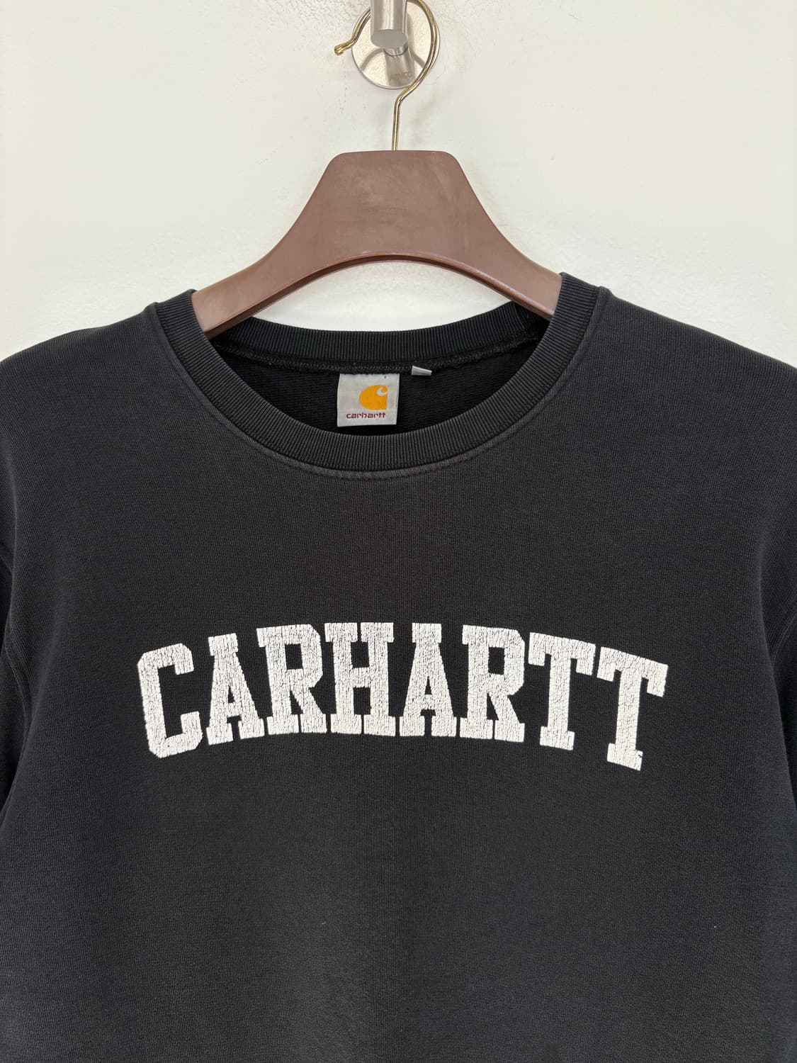  [L]CARHARTT 블랙 로고 긴팔티셔츠 상품이미지5