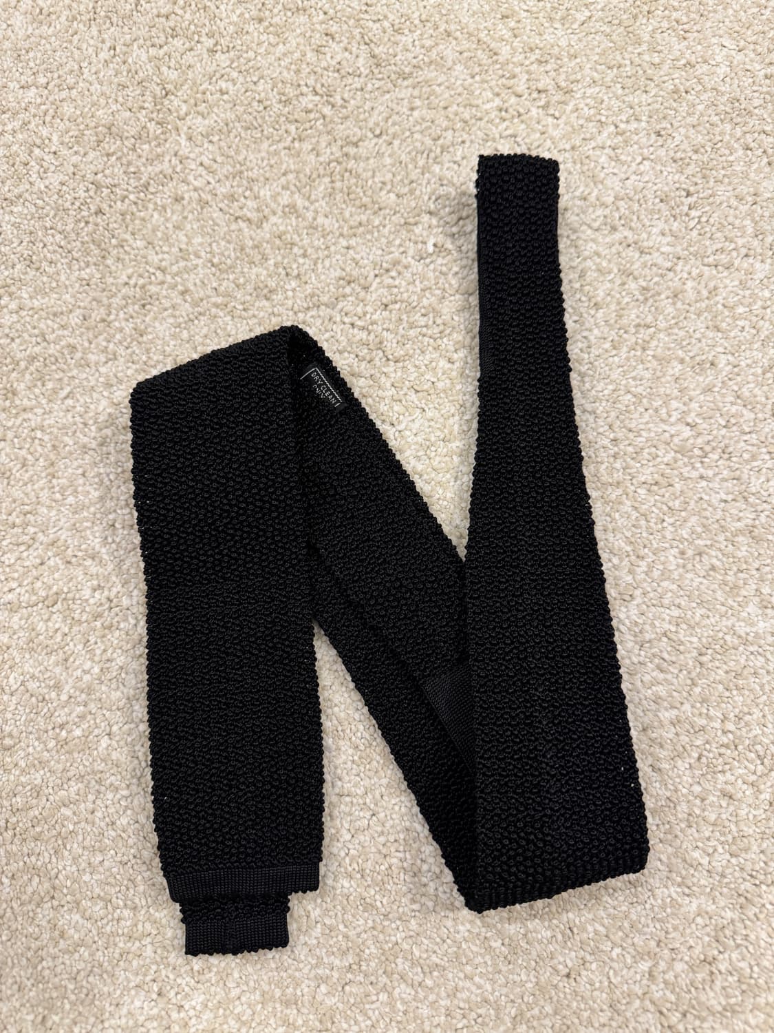 에스콧 실크 니트타이 Ascot Silk Knit Tie 블랙 상품이미지6