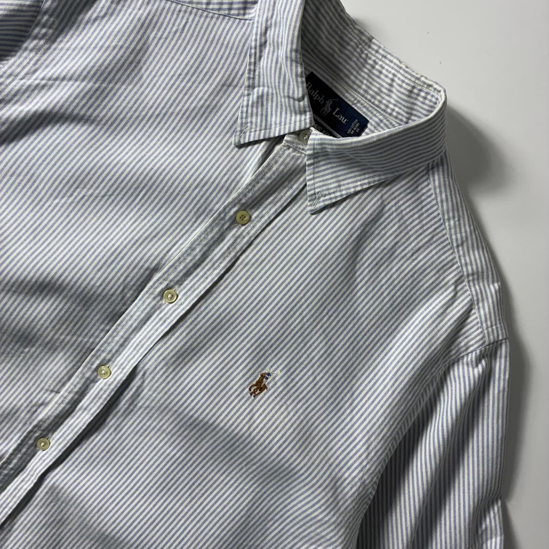 Polo  폴로 랄프로렌 자수 코튼 스트라이프 셔츠  상품이미지3