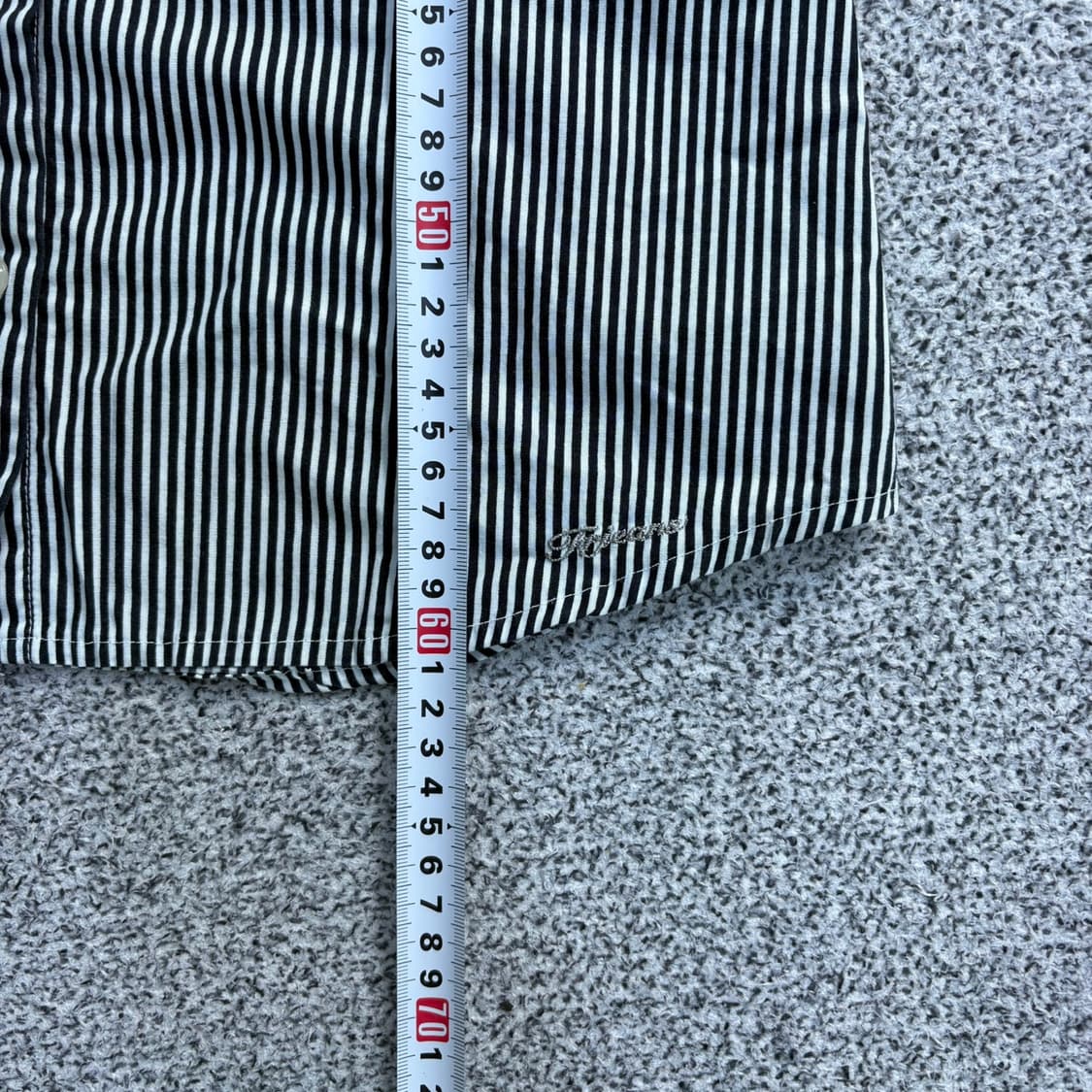 90 보세 스트라이프 셔츠 남방 0428J 상품이미지7