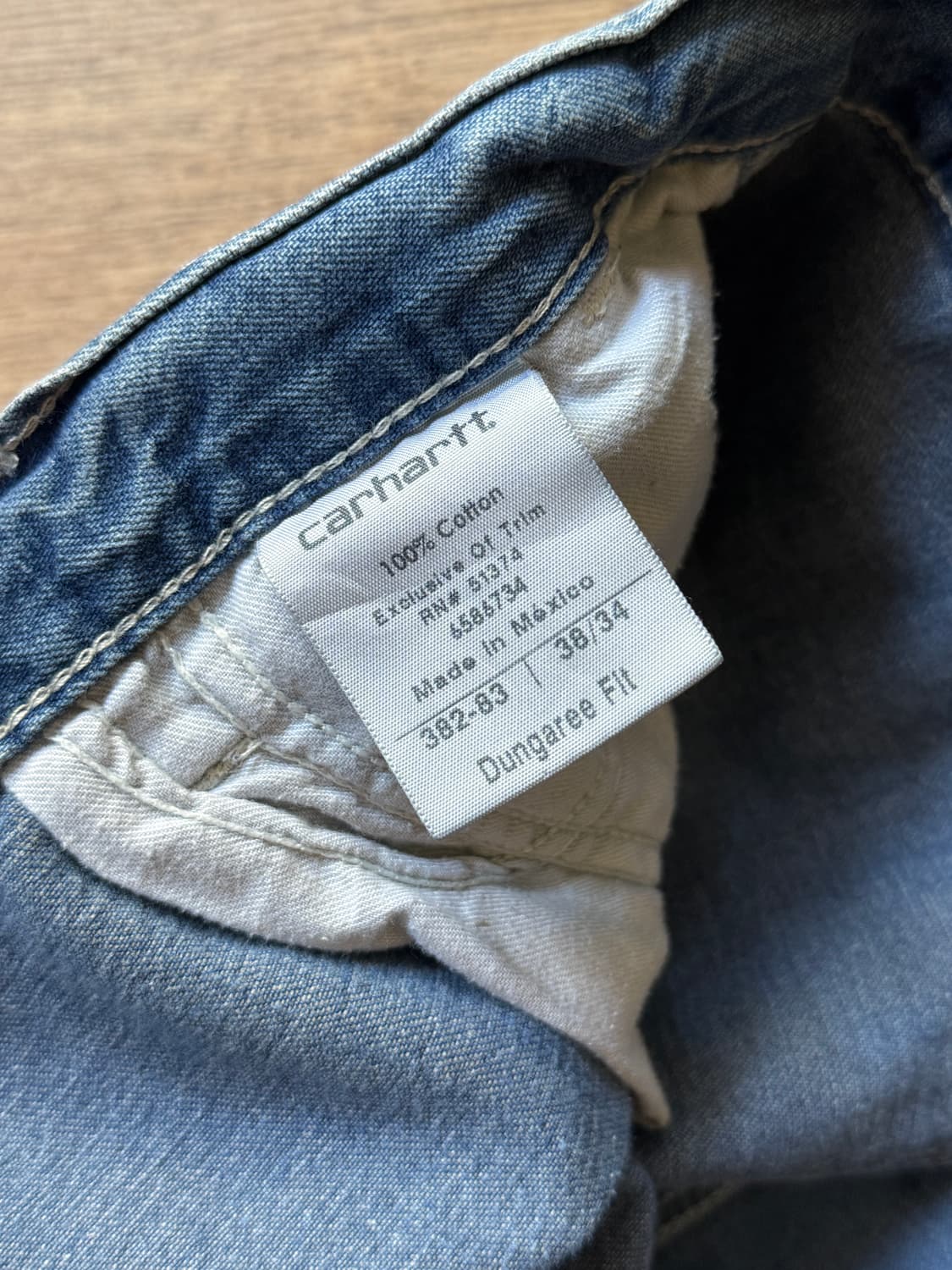 [38]칼하트 USA 싱글니 워크 데님 팬츠 상품이미지2