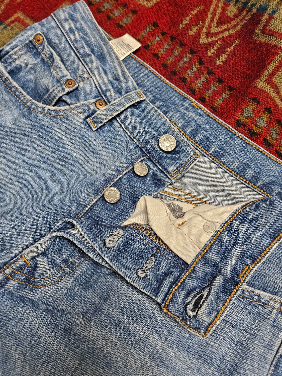 Levis 501 연청 데님 진 26 상품이미지6