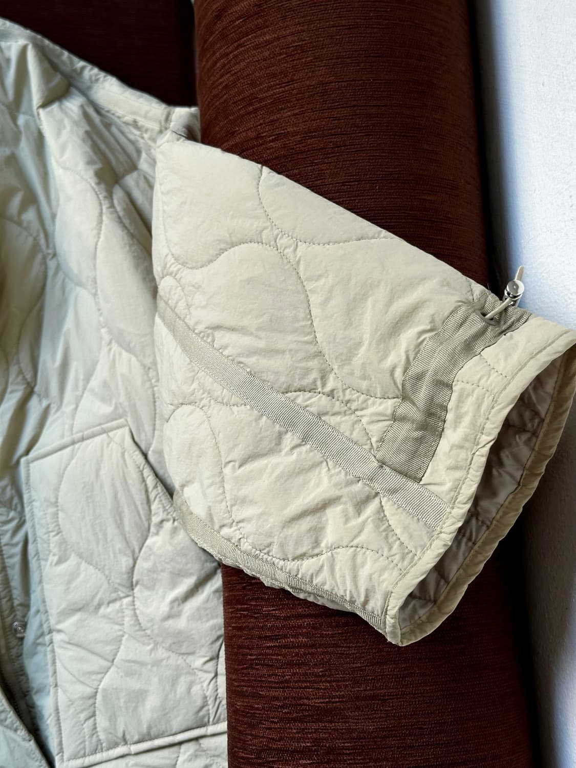 Quilted mil design over blouson jacket 상품이미지2