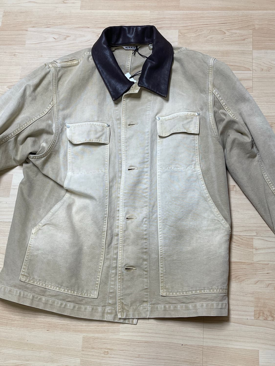 <3> 오라리 오가닉 코튼 덕 블루종 자켓  상품이미지2