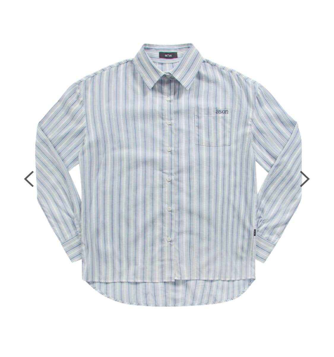 애즈온 셔츠 블루 상품이미지1
