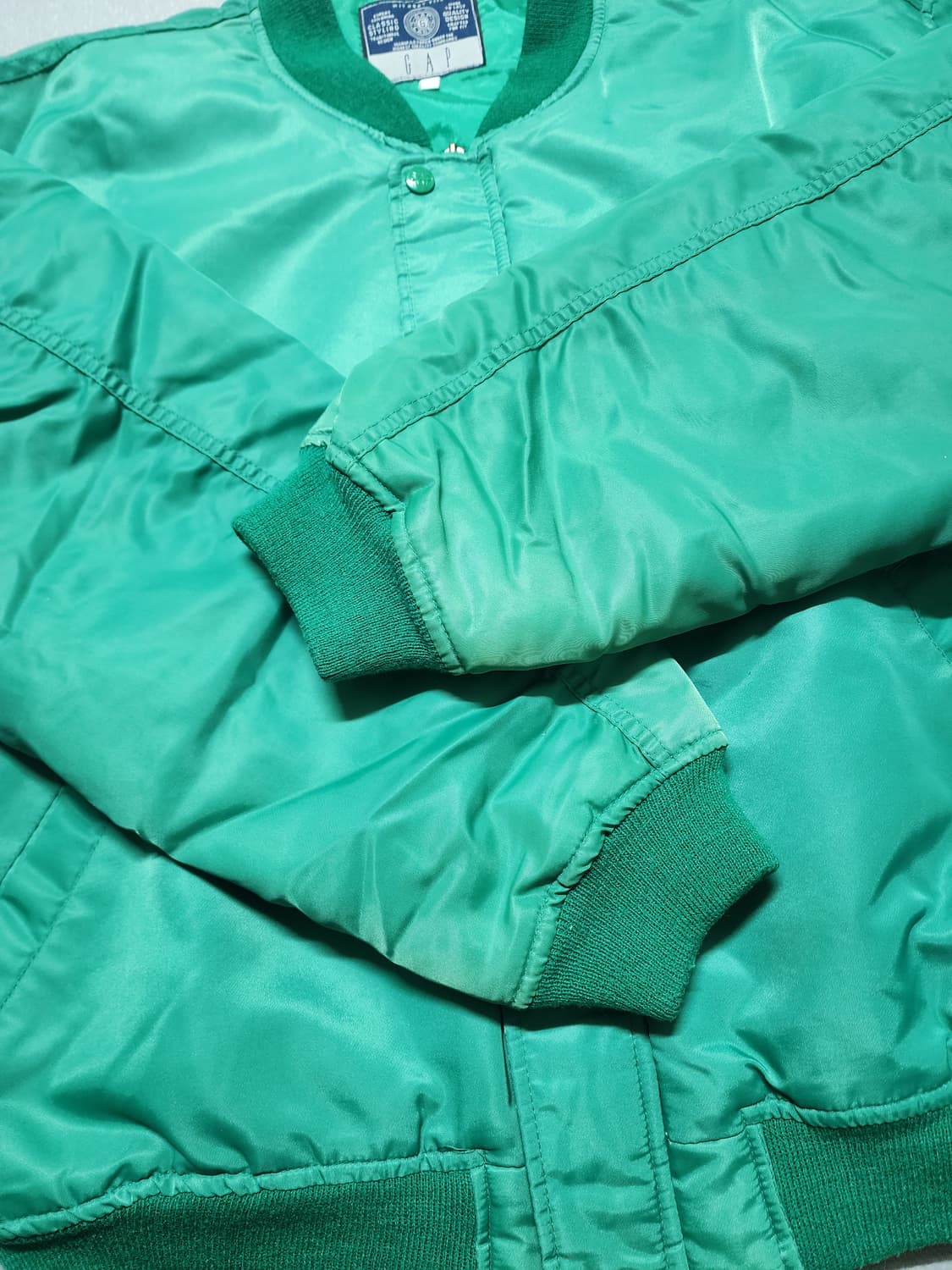 90's 갭 컬렉션 MA-1 그린 봄버 항공자켓 상품이미지8