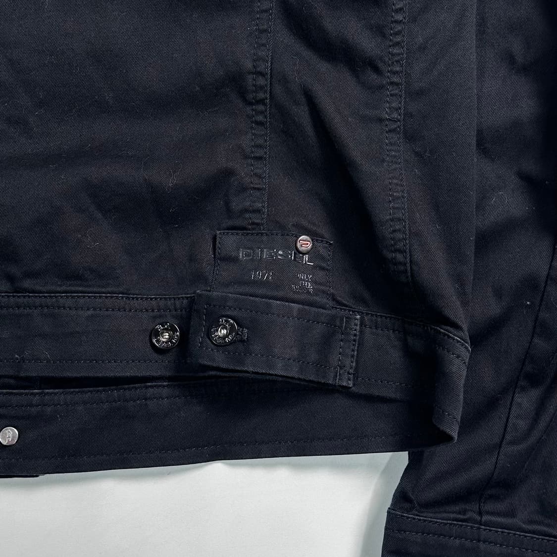 디젤 블랙 코튼 트러커 자켓   상품이미지6