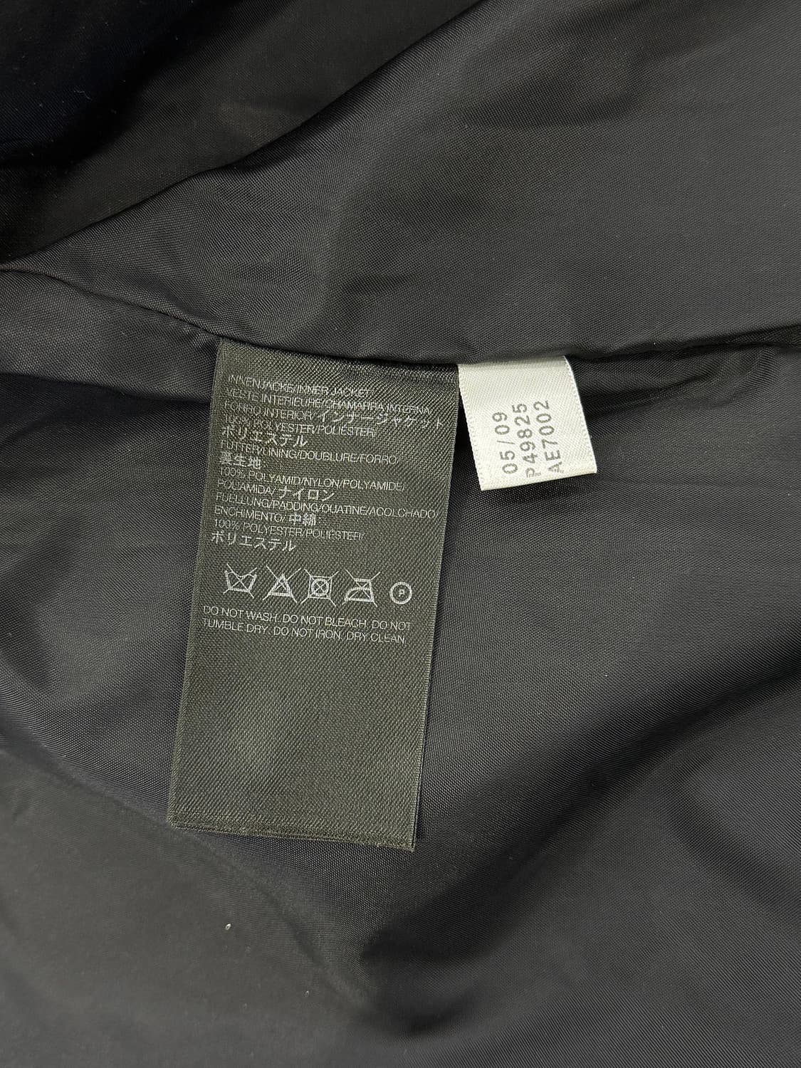 y-3 00s 블랙 퀼팅 니트 카라 라이트 패디드 자켓 상품이미지8