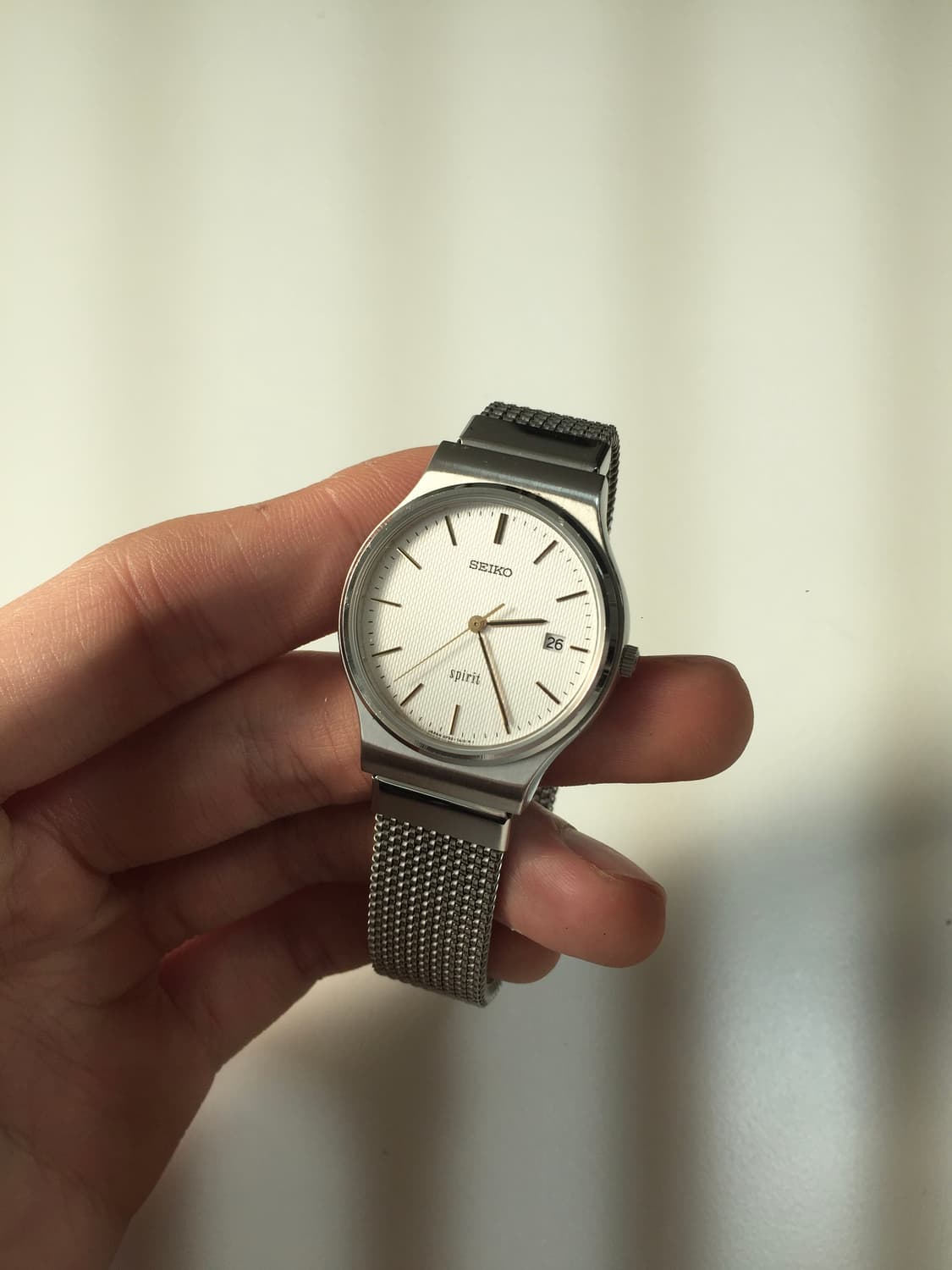 90s seiko spirit pin stripe dial 상품이미지6