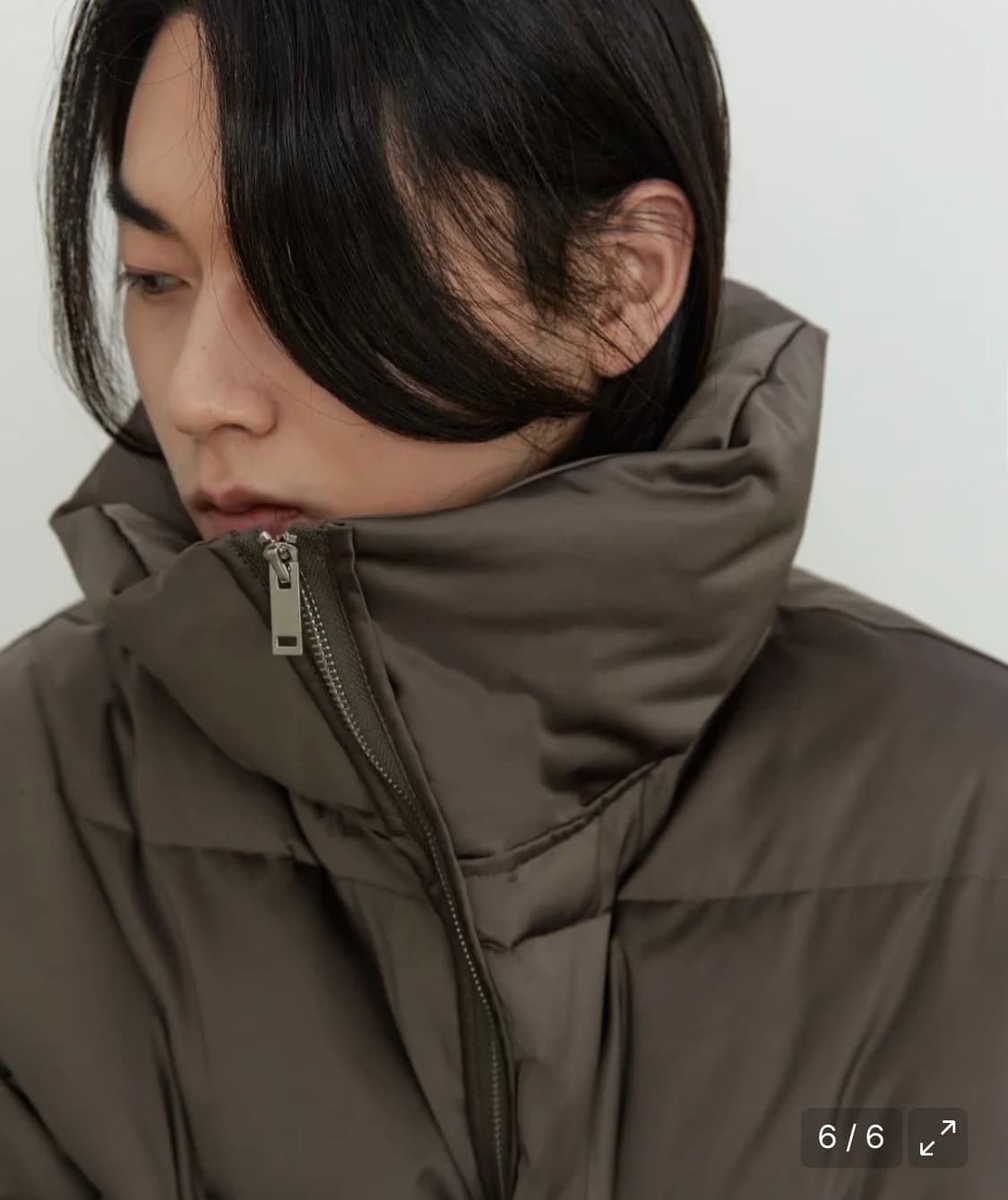 미나브 크롭 패딩 골드브라운 상품이미지3