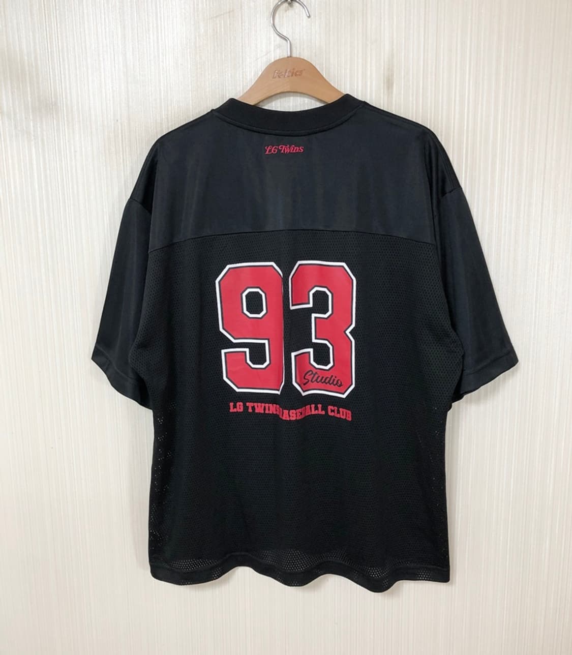 KBO LG트윈스X1993스튜디오 메쉬 져지 티셔츠 블랙 L 상품이미지8