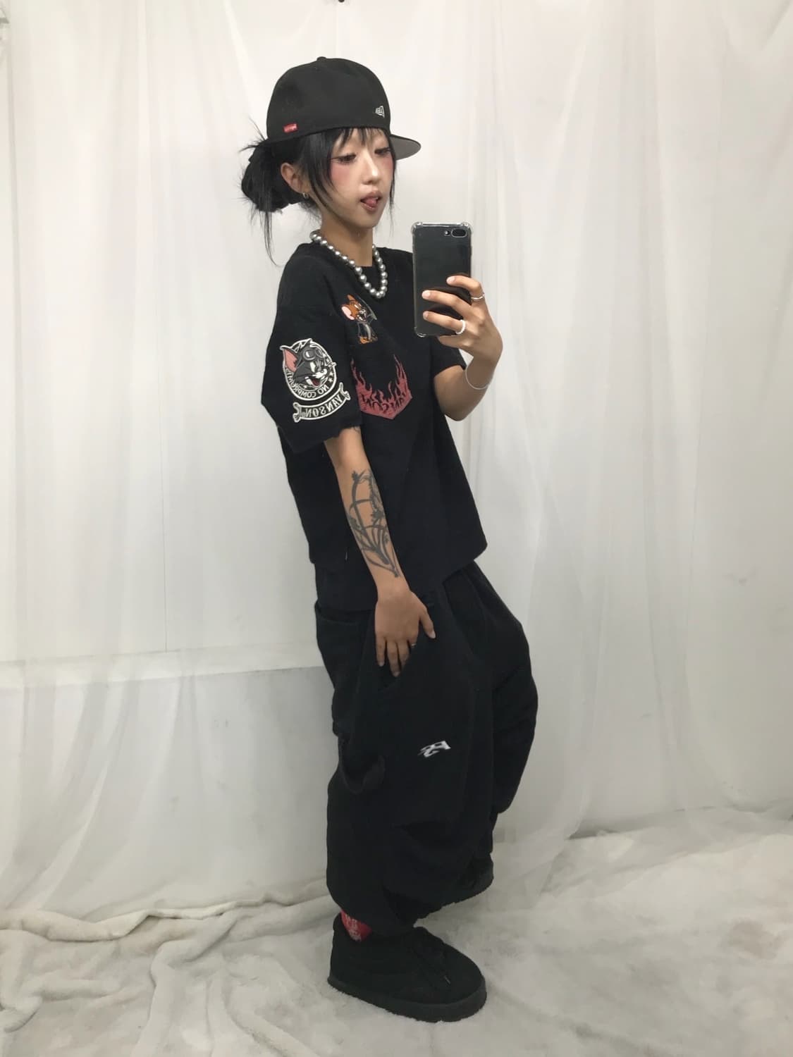 ☠️ 밴슨 X 톰&제리 콜라보 자수 반팔 티셔츠 (⭐️레어⭐️) ☠️ 상품이미지6