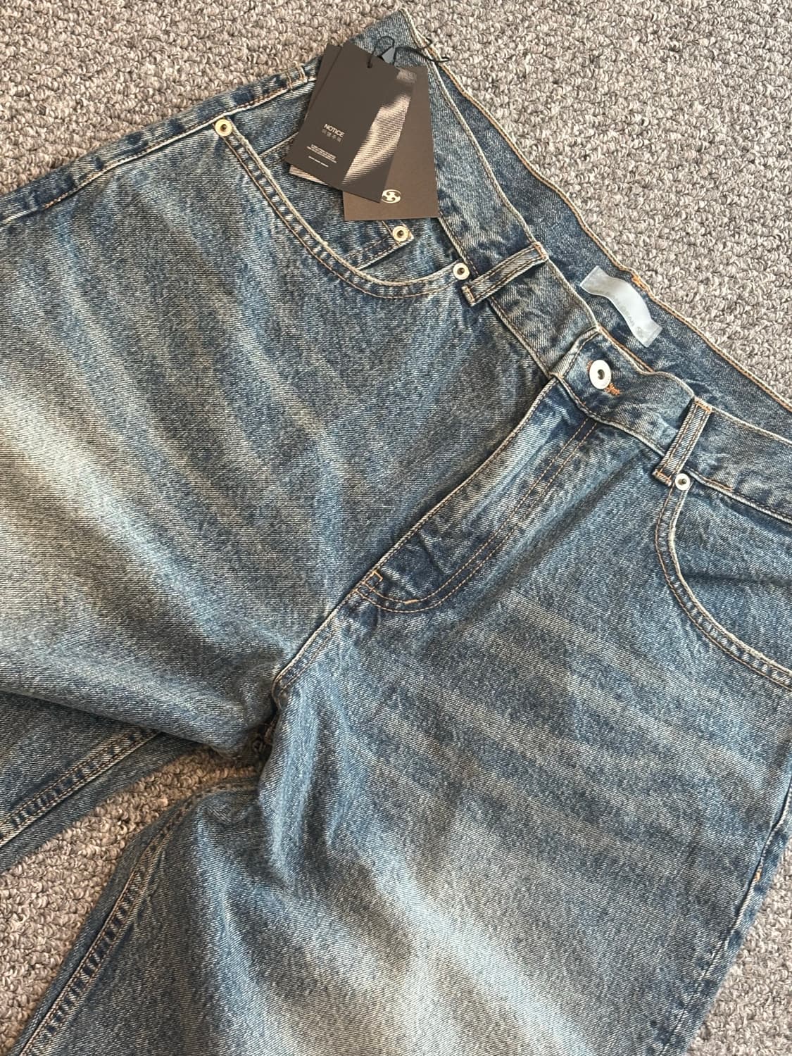 산산기어 워싱 데님 팬츠 상품이미지2