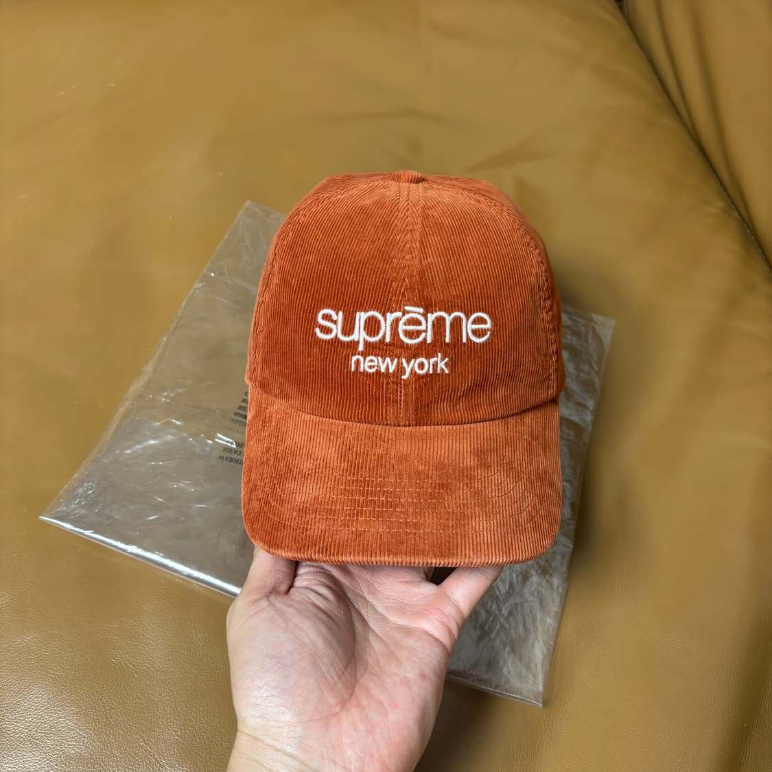 Supreme 슈프림 클래식 로고 고어텍스 러스트 6패널 볼캡 모자 상품이미지2