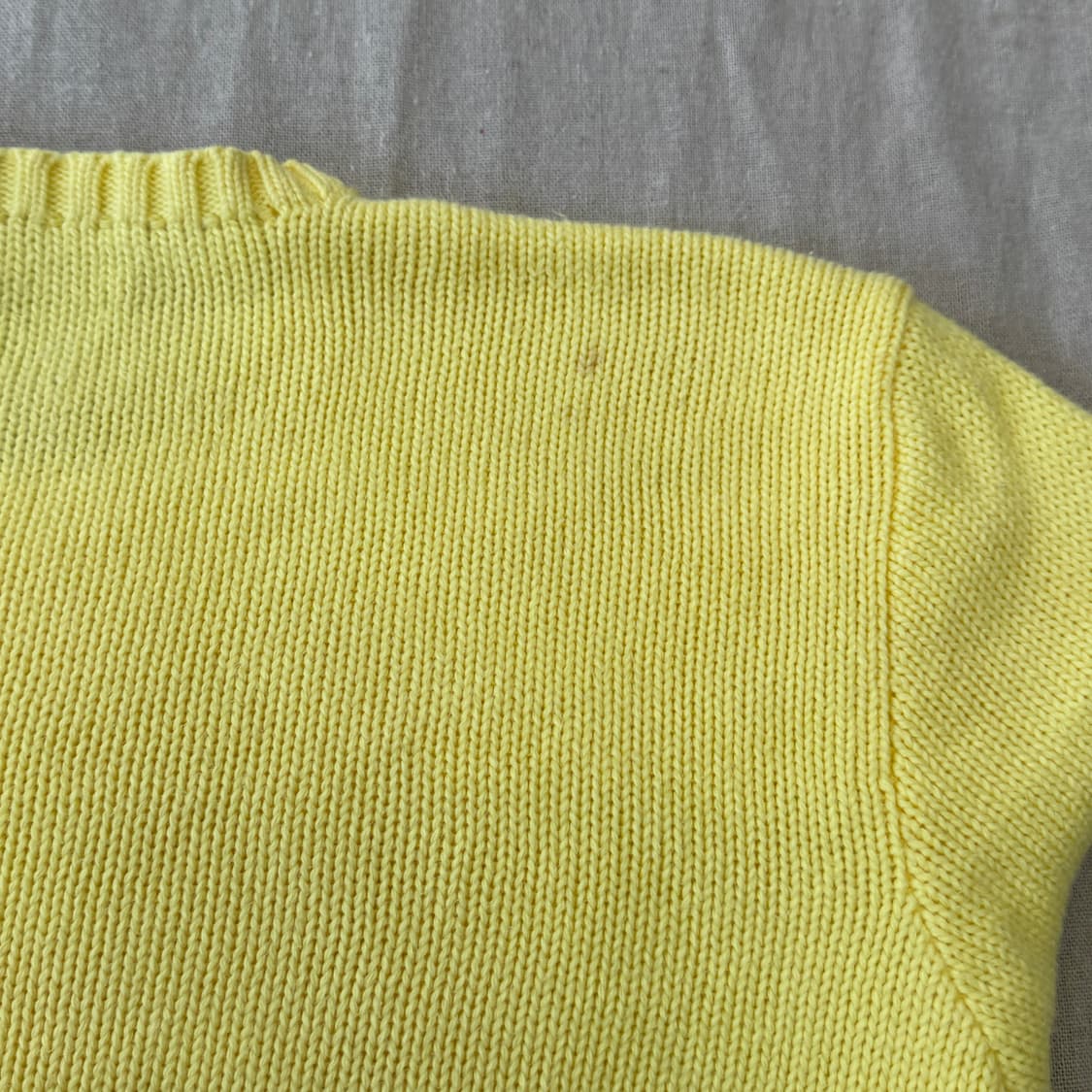 폴로랄프로렌 빈티지 노란색 코튼 니트 L 상품이미지10