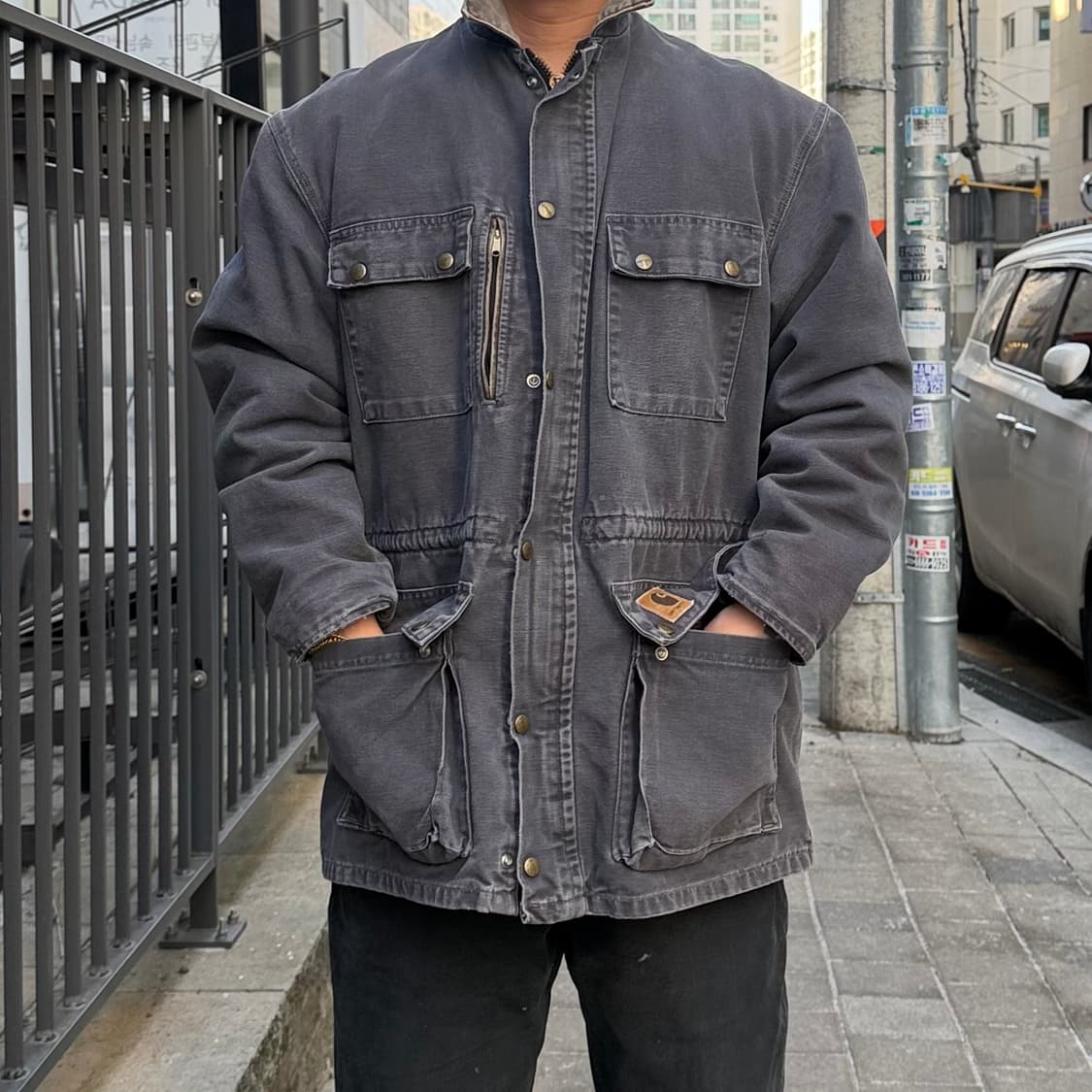 OG 90s USA 빈티지 칼하트 초어 워크 자켓 PB1317 PTL 상품이미지1