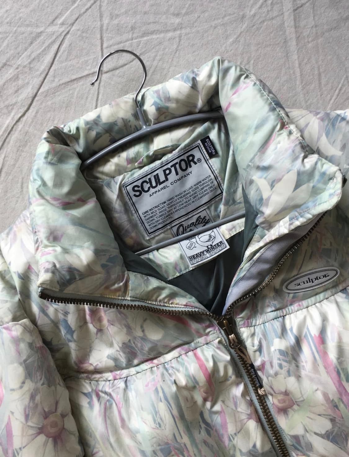 스컬프터 플로럴 덕다운 패딩 상품이미지5