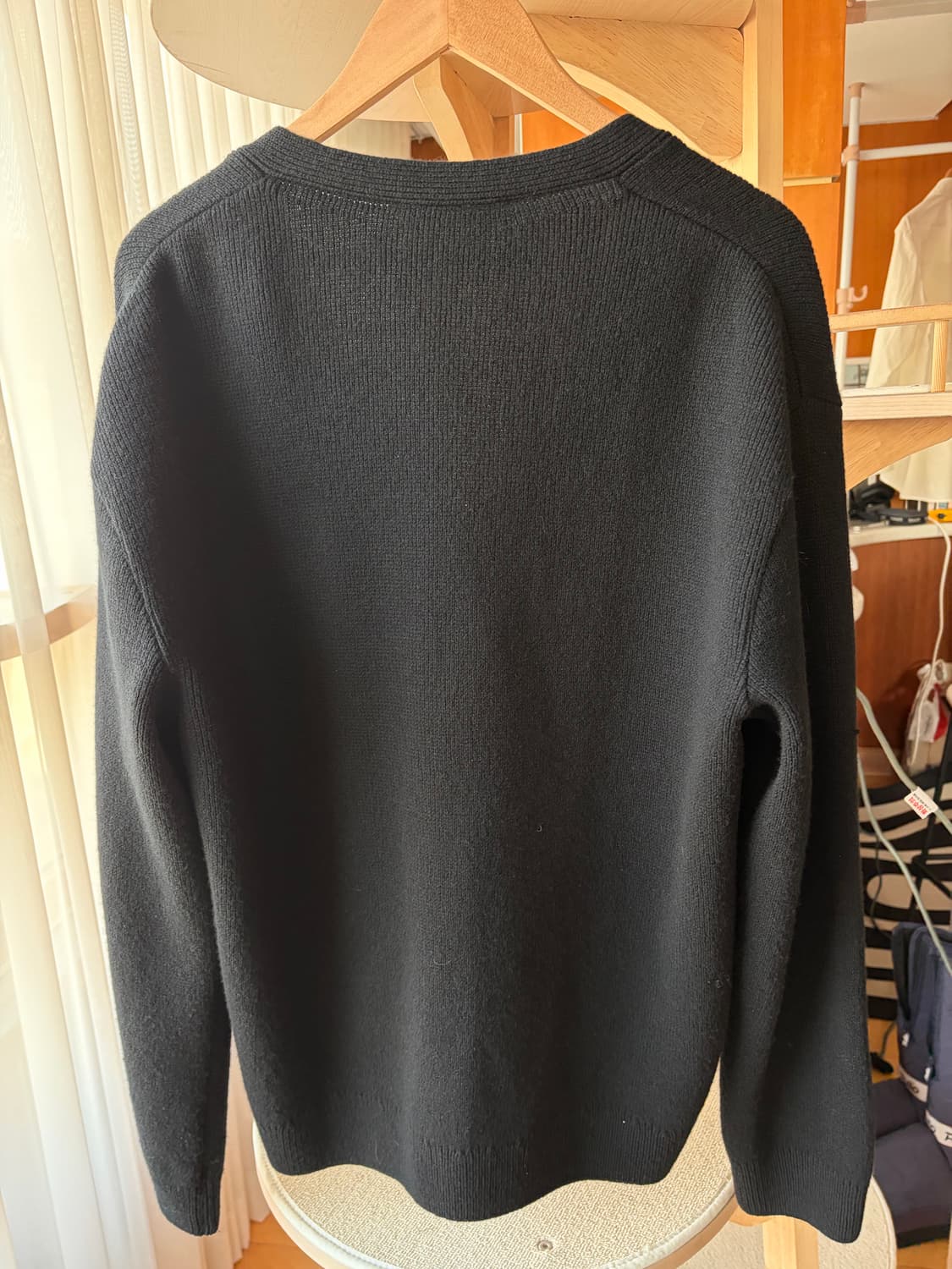 메종키츠네 그레이폭스 울가디건 M 상품이미지3