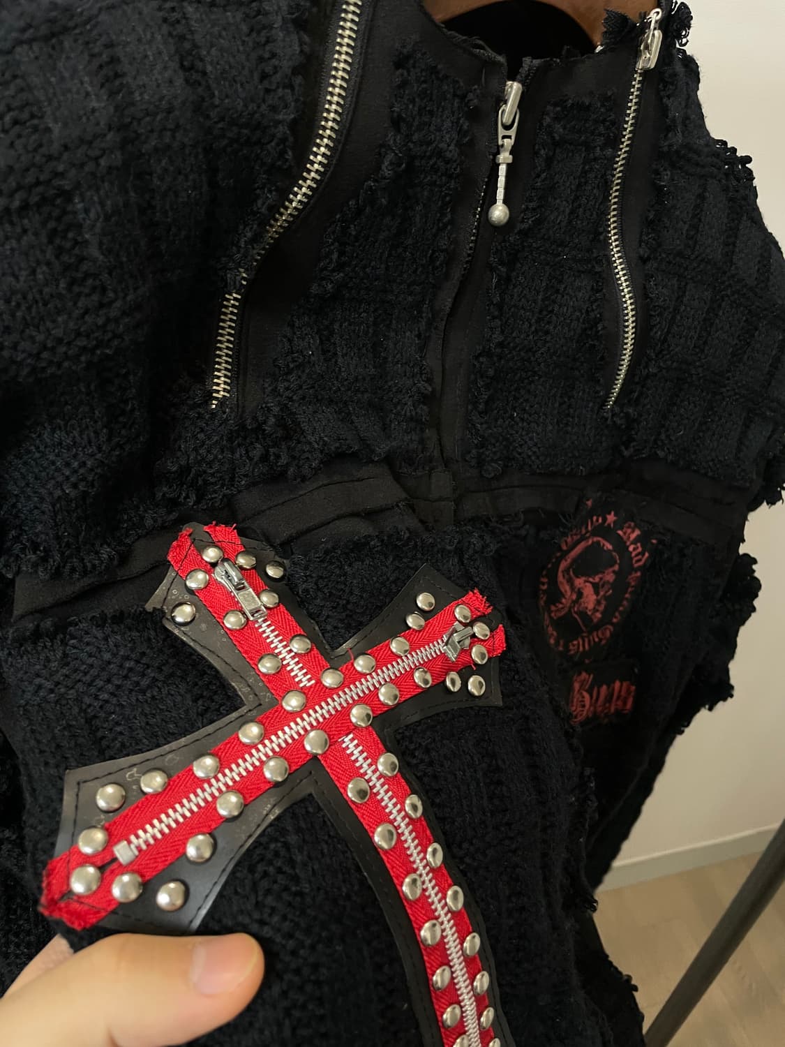 (L) Mad punks 매드펑크 그런지 펑크 대미지 자켓 상품이미지7