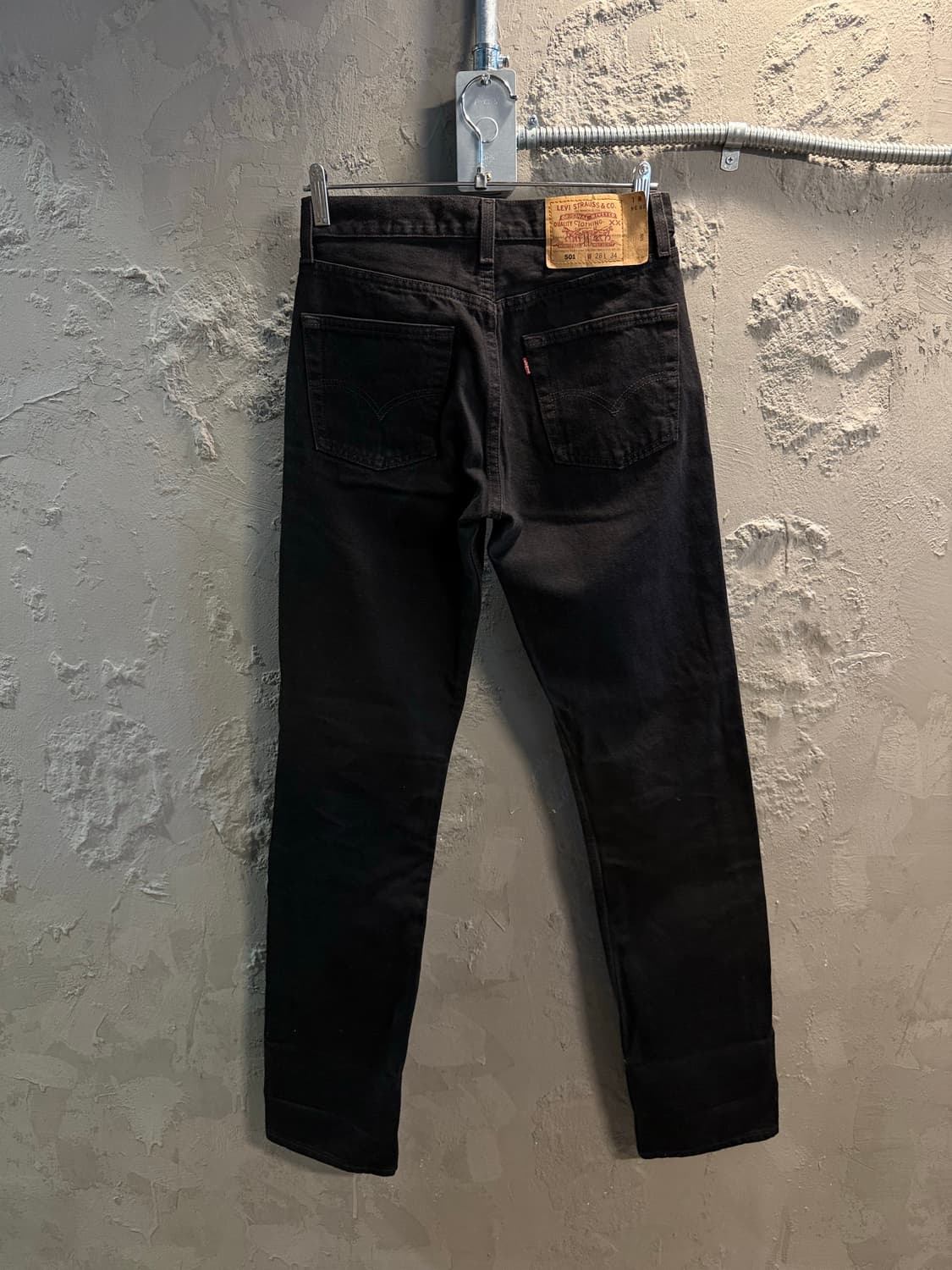 28 리바이스 1996년 USA LEVIS 501 블랙 데님 팬츠 상품이미지5