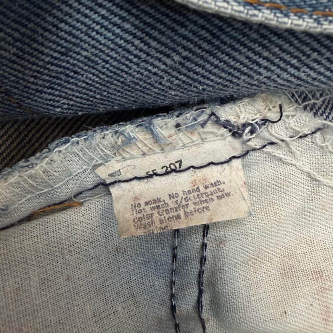 70s levis 리바이스 우먼스 646 벨바텀 오렌지탭 부츠컷데님 상품이미지5