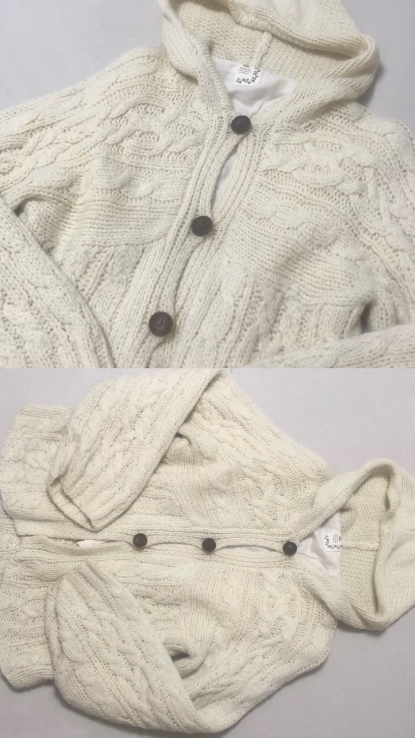 빈티지 산골 모리걸 니트 가디건 리즈리사 엑시즈팜 라떼갸루 히메갸루 상품이미지2