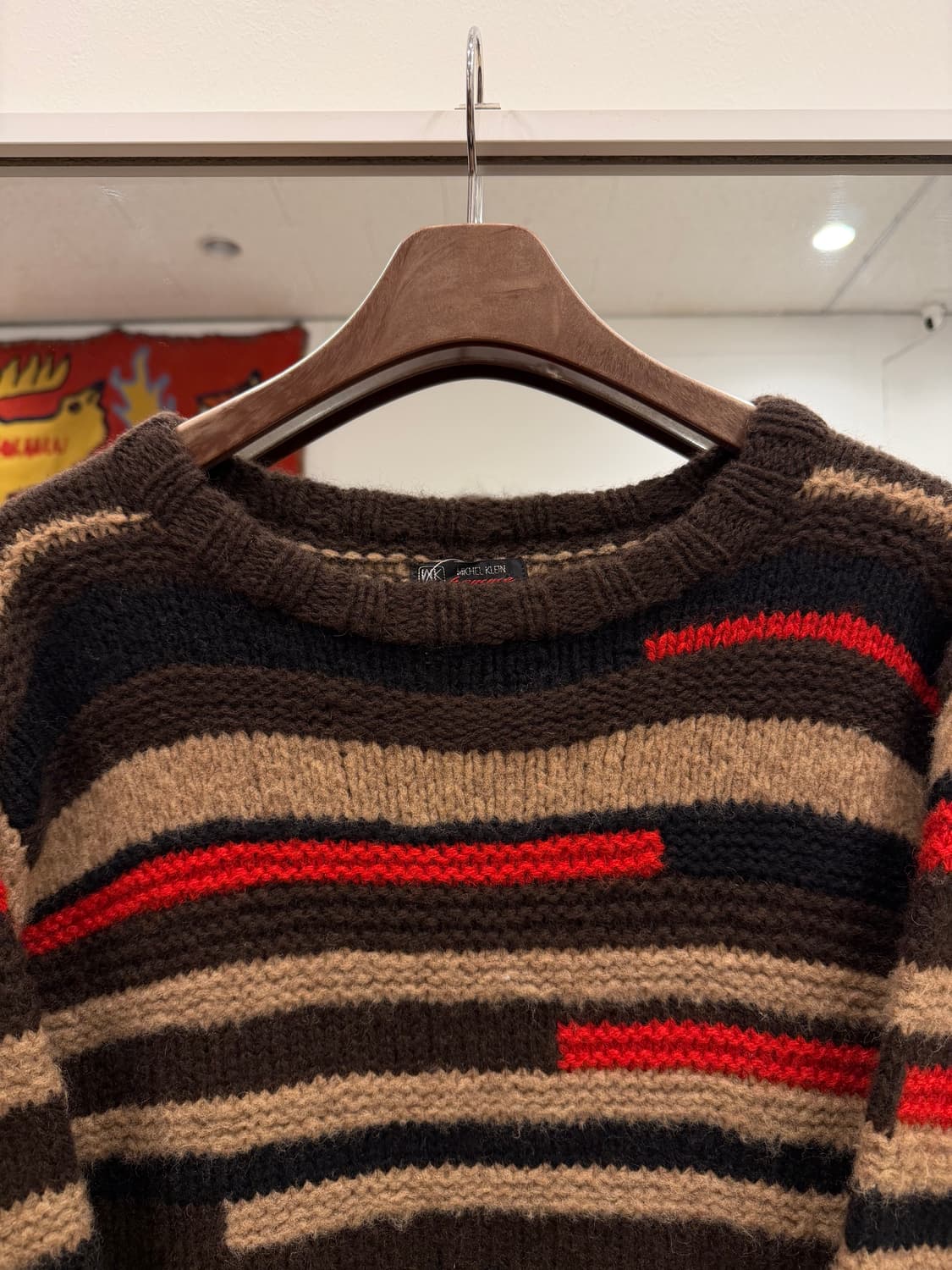 Vtg 빈티지 스트라이프 울 니트 상품이미지2