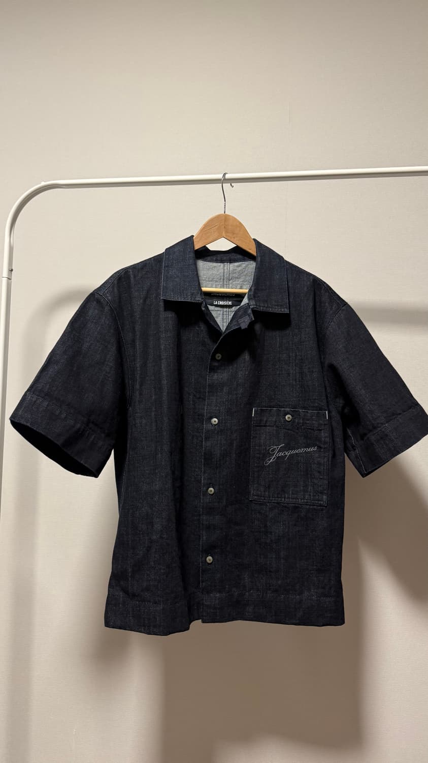 [48] 자크뮈스 알로에 드 님 데님 셔츠 다크 네이비 상품이미지2