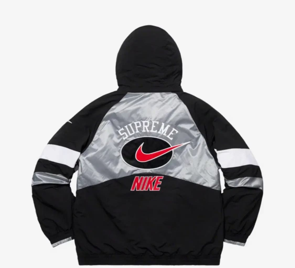 슈프림 x 나이키 레트로 후드 스포츠 자켓 실버 XL 상품이미지3